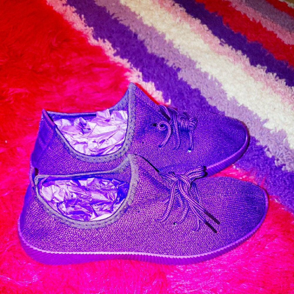 Retro Purple Tennis Shoes
